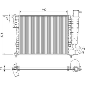 Radiateur, refroidissement du moteur VALEO OEM 1301TV