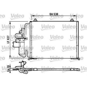 Condenseur, climatisation VALEO 816987 Condenseur, climatisation VALEO 816987