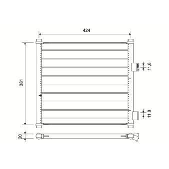 Condenseur, climatisation VALEO 817225