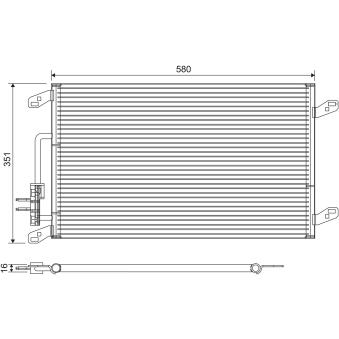 Condenseur, climatisation VALEO 817386