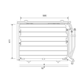 Condenseur, climatisation VALEO OEM A2028300770