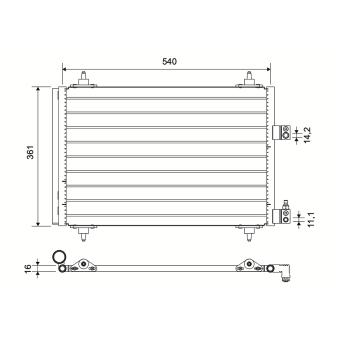 Condenseur, climatisation VALEO OEM 6455AC