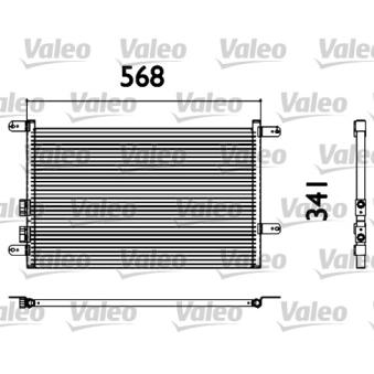 Condenseur, climatisation VALEO OEM 46842842