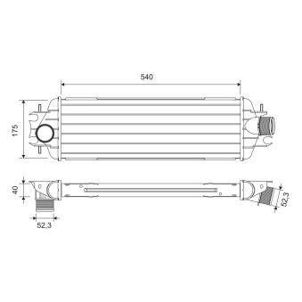 Intercooler, échangeur VALEO OEM 4411898