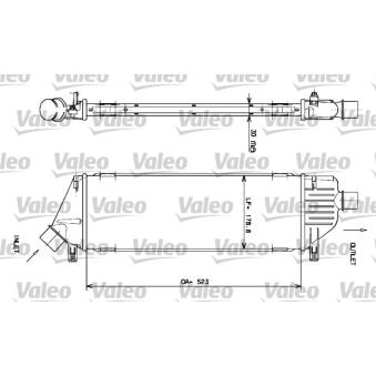 Intercooler, échangeur VALEO 817640