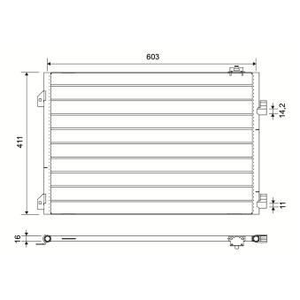 Condenseur, climatisation VALEO 817646