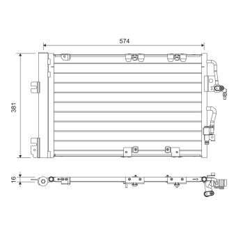 Condenseur, climatisation VALEO OEM 93178959