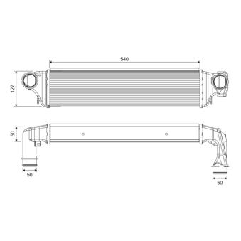 Intercooler, échangeur VALEO OEM 17512246795