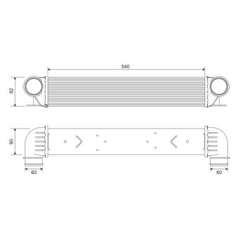 Intercooler, échangeur VALEO 817877