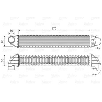 Intercooler, échangeur VALEO 817936