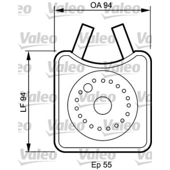Radiateur d'huile VALEO 817943