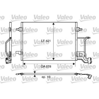 Condenseur, climatisation VALEO OEM 4B0260403E