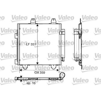 Condenseur, climatisation VALEO OEM 884500H020