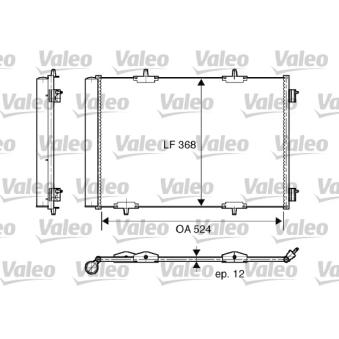 Condenseur, climatisation VALEO 818015 pour CITROEN XSARA 1.8 LPG - 110cv
