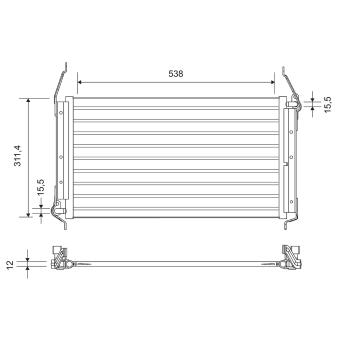 Condenseur, climatisation VALEO 818019