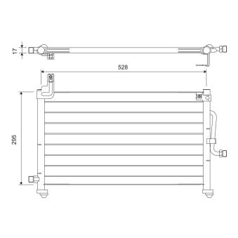 Condenseur, climatisation VALEO 818060