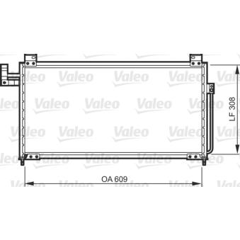 Condenseur, climatisation VALEO OEM B25H61480A