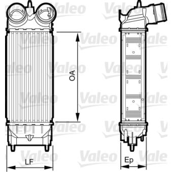 Intercooler, échangeur VALEO 818227
