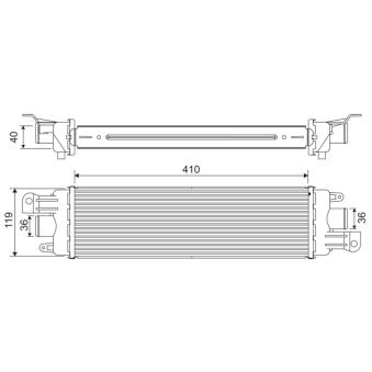 Intercooler, échangeur VALEO OEM 51718679 Intercooler, échangeur VALEO OEM 51718679