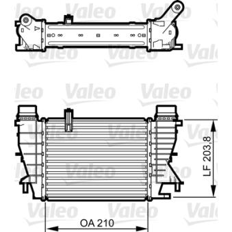 Intercooler, échangeur VALEO OEM 14461EM00A