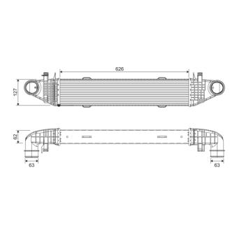 Intercooler, échangeur VALEO [818276]