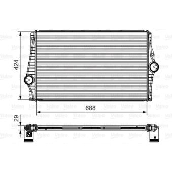 Intercooler, échangeur VALEO OEM 30748808