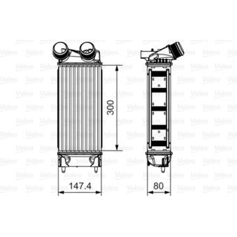 Intercooler, échangeur VALEO OEM 9800291280 Intercooler, échangeur VALEO OEM 9800291280