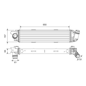 Intercooler, échangeur VALEO [818299]
