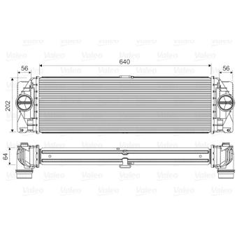 Intercooler, échangeur VALEO 818341 pour MERCEDES-BENZ SPRINTER 514 CDI - 143cv