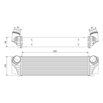 Intercooler, échangeur VALEO [818367]