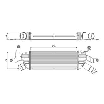 Intercooler, échangeur VALEO [818370]