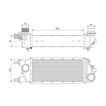 Intercooler, échangeur VALEO 818388