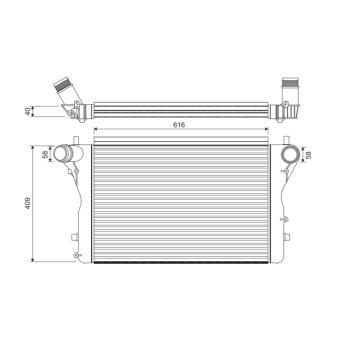 Intercooler, échangeur VALEO 818391