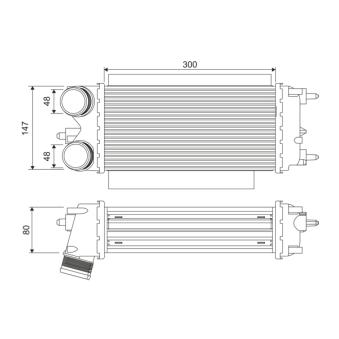 Intercooler, échangeur VALEO OEM 1882817