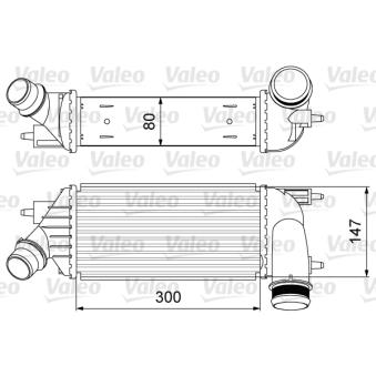 Intercooler, échangeur VALEO 818583 pour FIAT SCUDO 2.0 D Multijet - 128cv