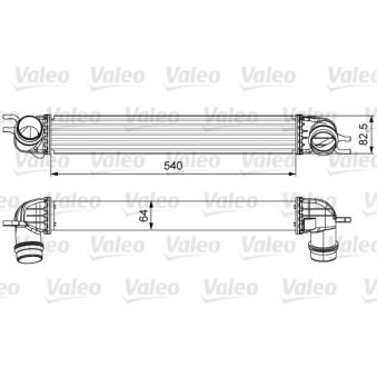 Intercooler, échangeur VALEO 818605