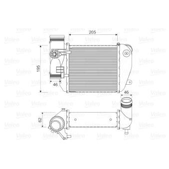 Intercooler, échangeur VALEO 818653 pour AUDI A6 3.0 TDI quattro - 225cv