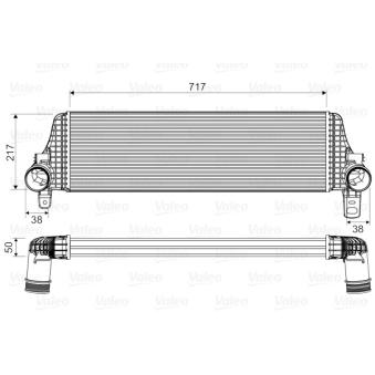 Intercooler, échangeur VALEO 818659 pour VOLKSWAGEN MULTIVAN 2.0 TSI - 150cv