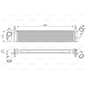 Intercooler, échangeur VALEO 818678 pour AUDI A4 1.5 DCI - 75cv