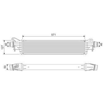Intercooler, échangeur VALEO 818681