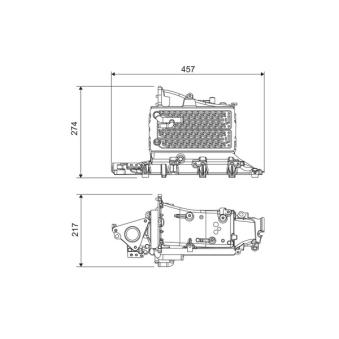 Intercooler, échangeur VALEO 818685 pour VOLKSWAGEN PASSAT 2.0 TDI 4motion - 240cv
