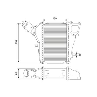 Intercooler, échangeur VALEO [818686]
