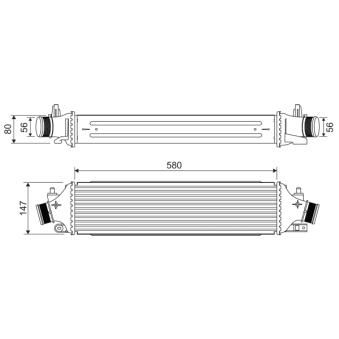 Intercooler, échangeur VALEO 818700