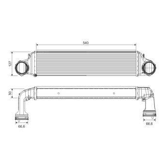 Intercooler, échangeur VALEO OEM 7793370