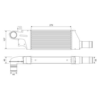 Intercooler, échangeur VALEO 818728