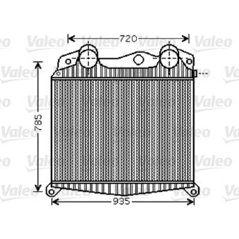 Intercooler, échangeur VALEO OEM 81061300166