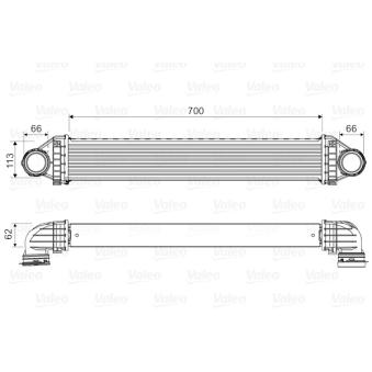 Intercooler, échangeur VALEO OEM 1695000900