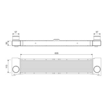 Intercooler, échangeur VALEO OEM A6395010201