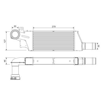 Intercooler, échangeur VALEO 818809