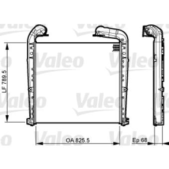 Intercooler, échangeur VALEO OEM 1766617